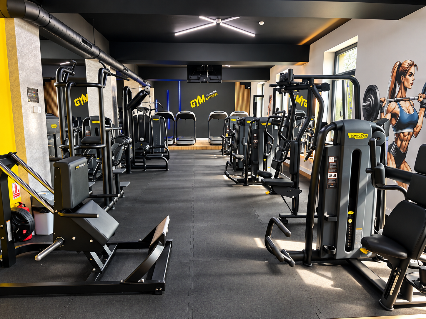 Zonă de antrenament din sala Alex Negrea GYM